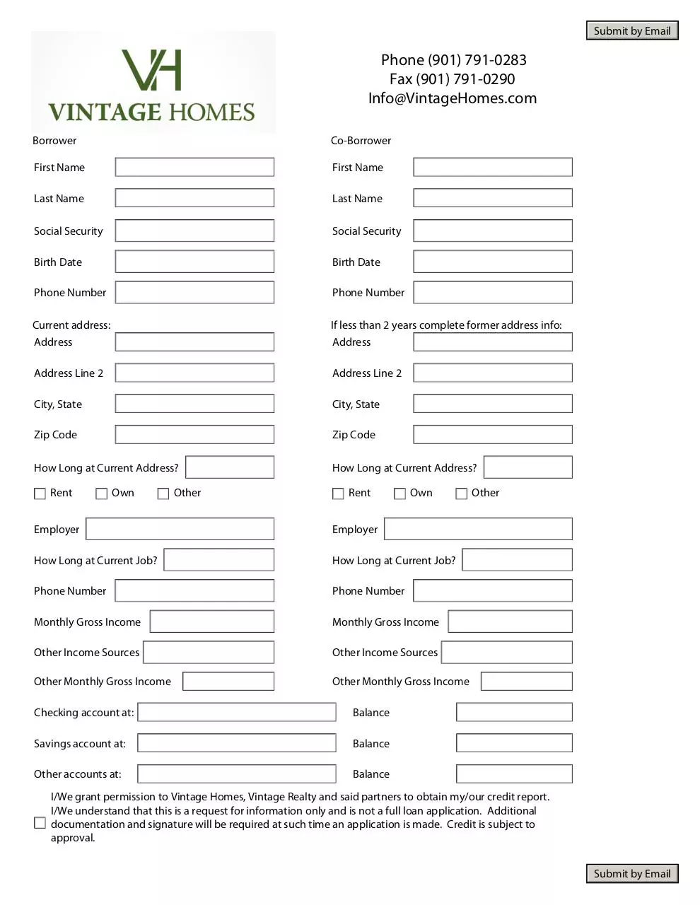Document preview - Vintage Homes Pre-Qualification2.4.pdf - Page 1/1