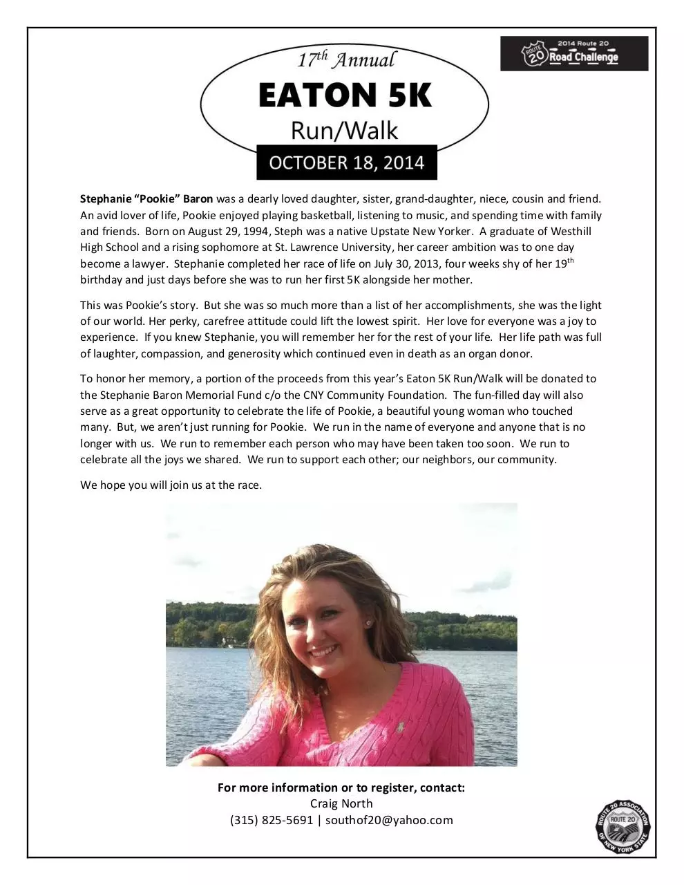 Document preview - Eaton 5K Memorial Info - Stephanie Baron 2014.pdf - Page 1/1