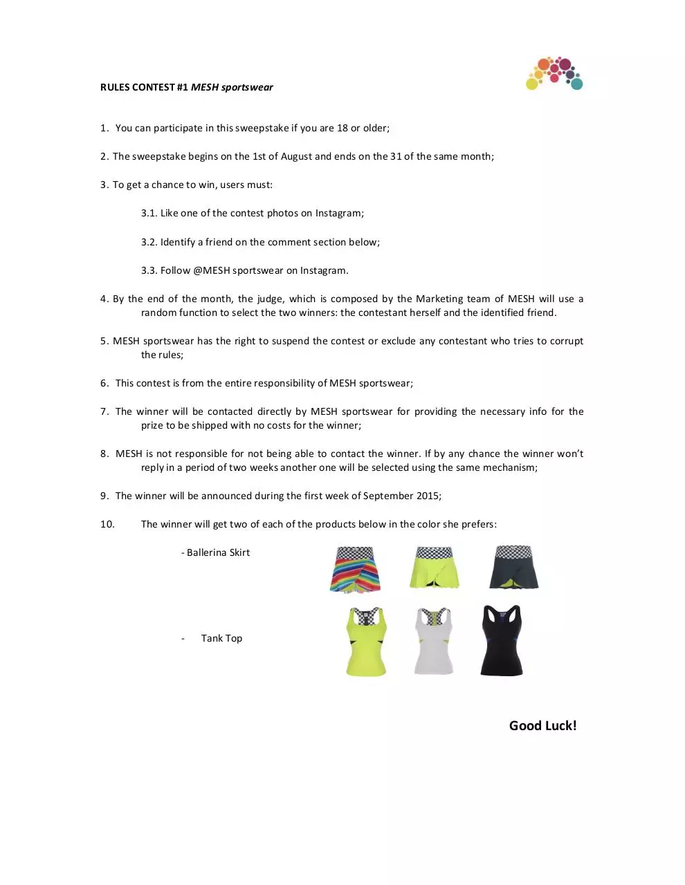 Document preview - RULES CONTEST.pdf - Page 1/1