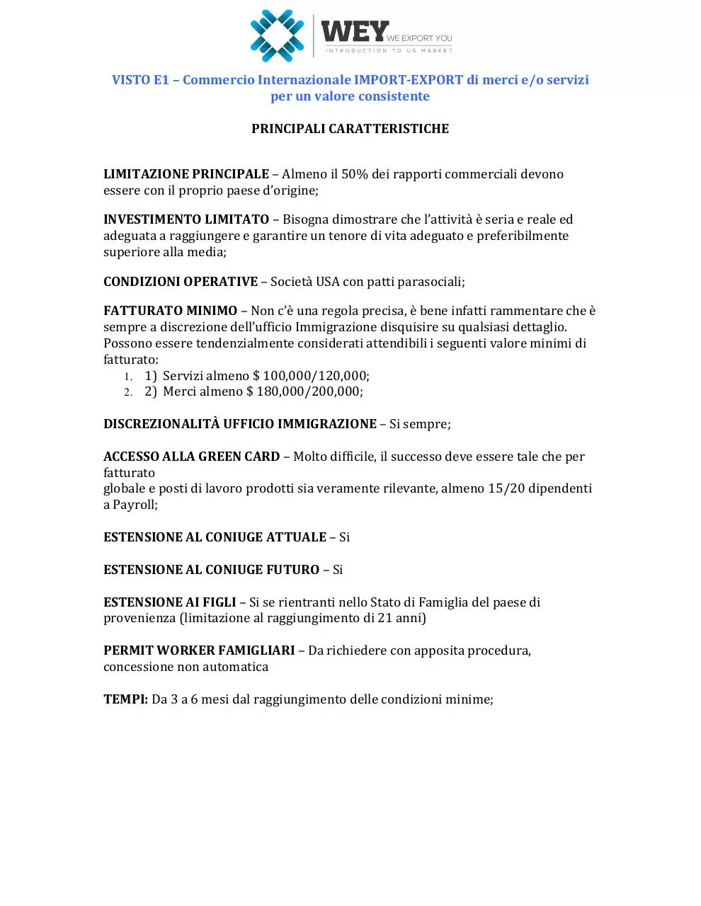 Document preview - VISTO E1 - Commercio Internazionale IMPORT.pdf - Page 1/1