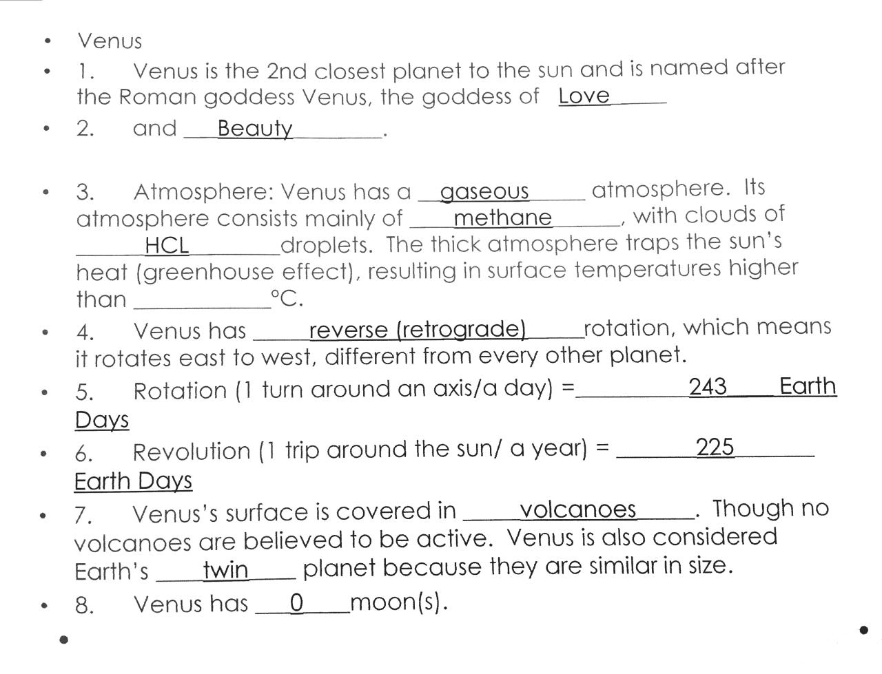 Solar System Booklet Notes Pdf Archive