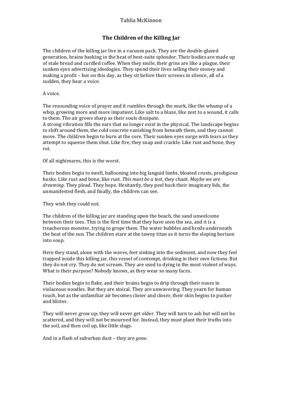 Document preview - The Children of the Killing Jar.pdf - Page 1/1