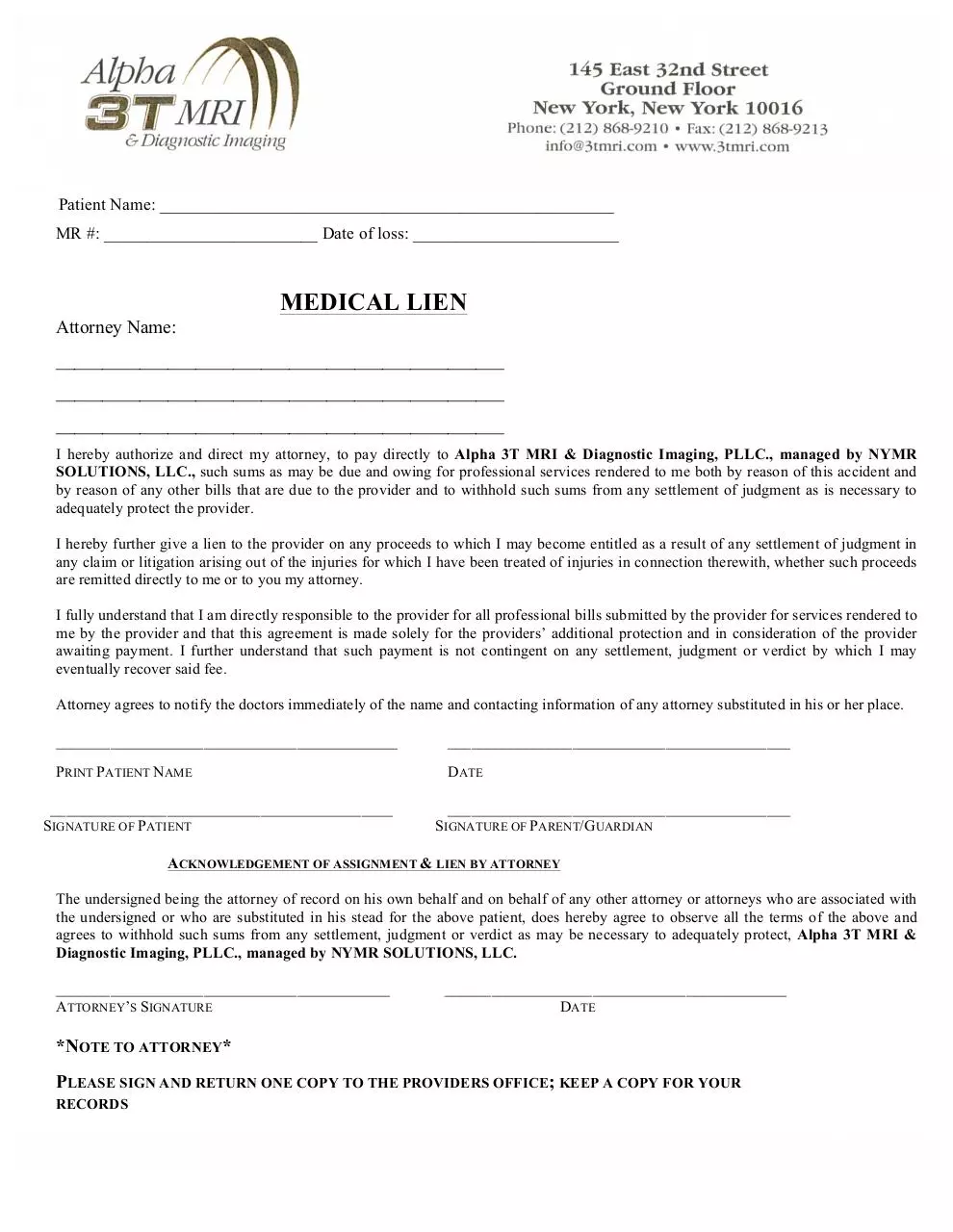 Document preview - Lien Form.pdf - Page 1/1