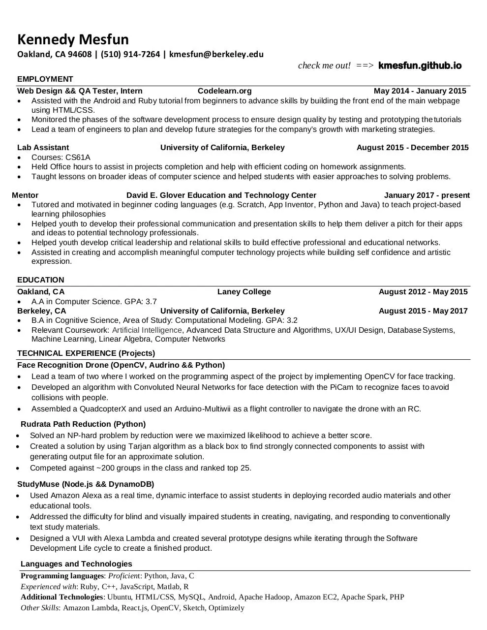 Document preview - Resume (2).pdf - Page 1/1